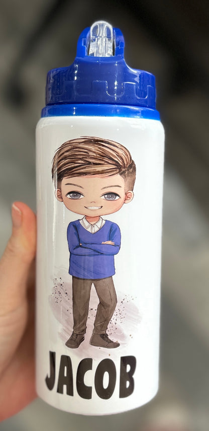 Personalised Boys School Water Bottle First Day of School Back to School Gift for Her Son Nephew Grandson