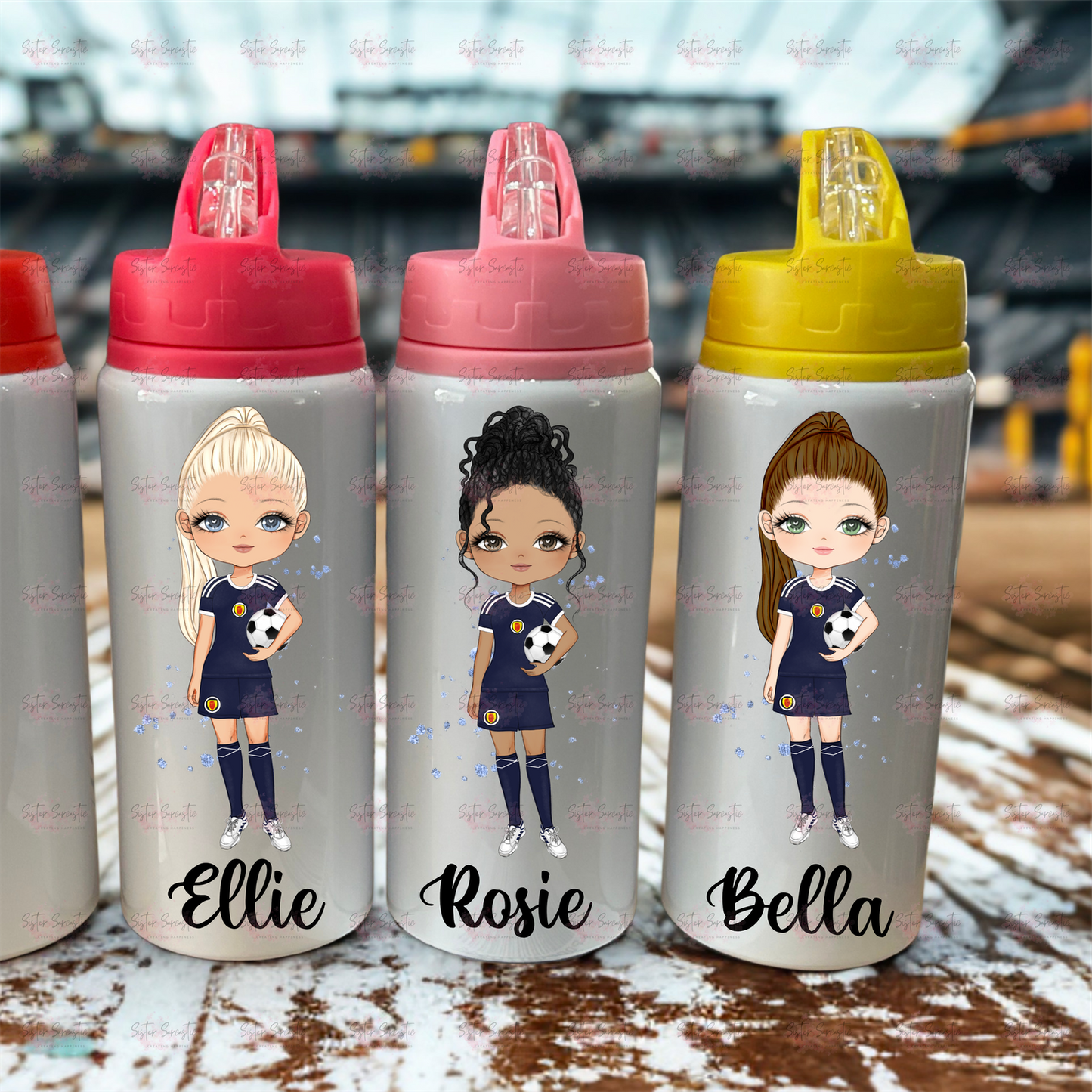 Personalised Scotland England Football Water Bottle - Birthday Gift - Grandson Gift - Back To School - Son Gift - Metal Can - Football Christmas