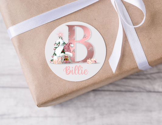 Personalised Christmas Stickers | Festive Name Labels | Gift Wrapping Present Tag Envelope Seal Secret Santa | Name Stickers For Her For Him