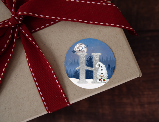 Personalised Christmas Stickers | Festive Name Labels | Gift Wrapping Present Tag Envelope Seal Secret Santa | Name Stickers For Her For Him