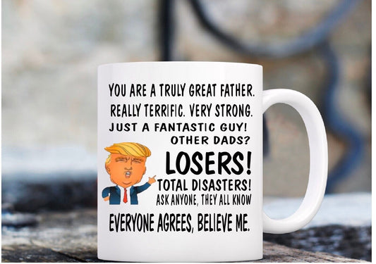Donald Trump Funny Novelty Personalised Custom Mug Birthday Anniversary Mum Dad Sister Daughter Boyfriend Girlfriend Brother Christmas