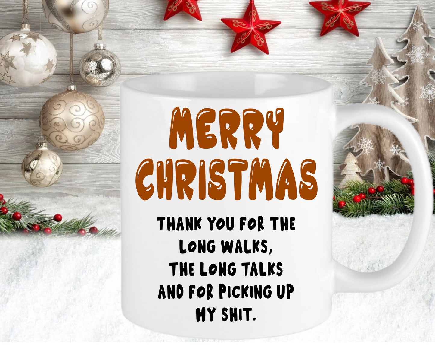 Personalised Christmas Dog Dad Dog Mum Funny Present Gift Novelty Mug Cup Christmas Eve Stocking Filler