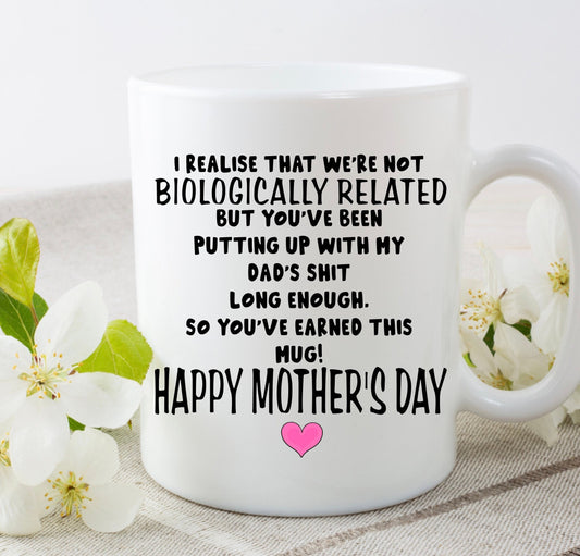 Happy Mother’s Day step-mum step mum rude funny cup mug gift present