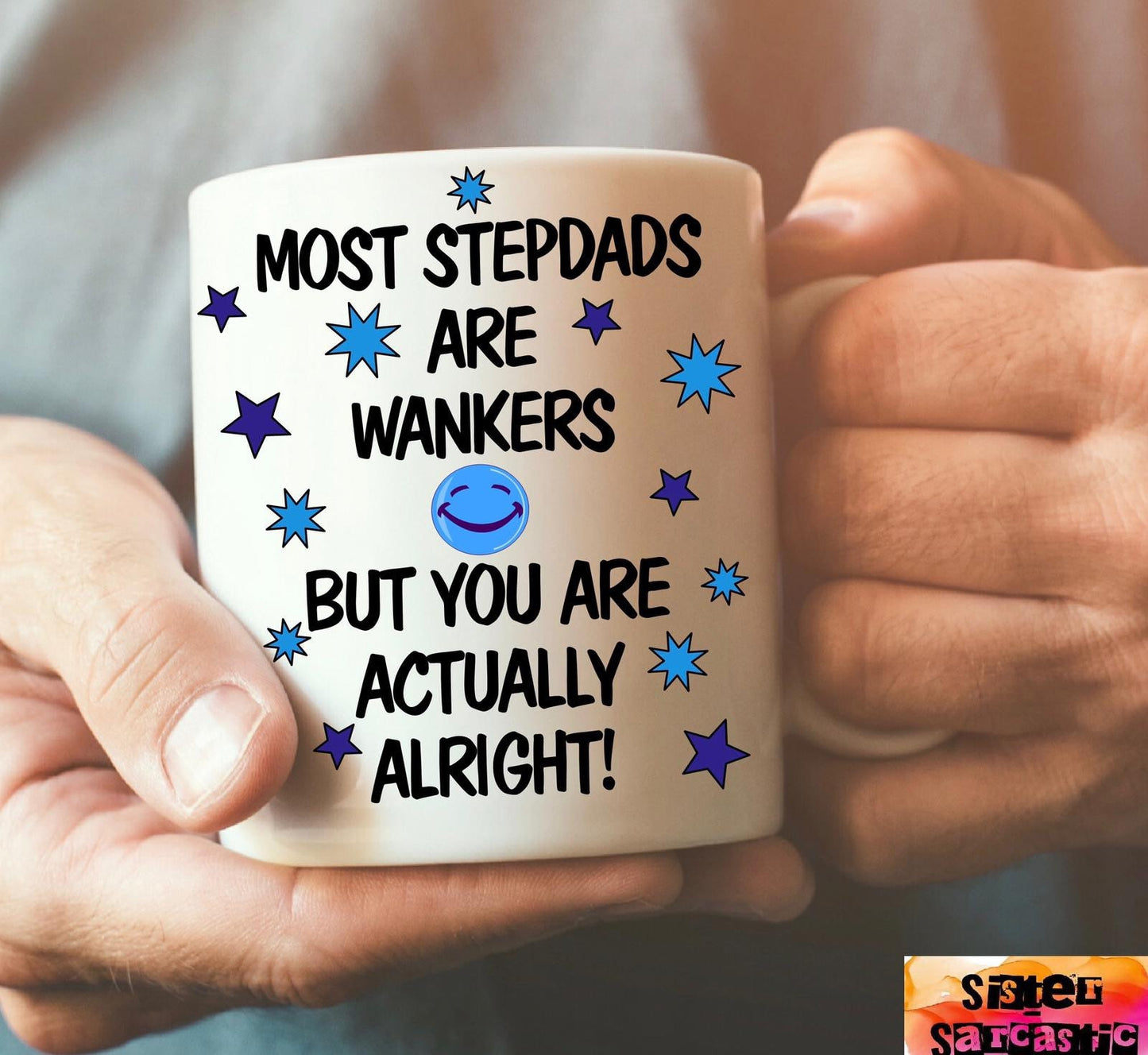 Stepdad Step-Dad funny rude Father’s Day gift,  birthday mug, cup, personalised, custom, Father’s Day, gift, present, keepsake, Christmas
