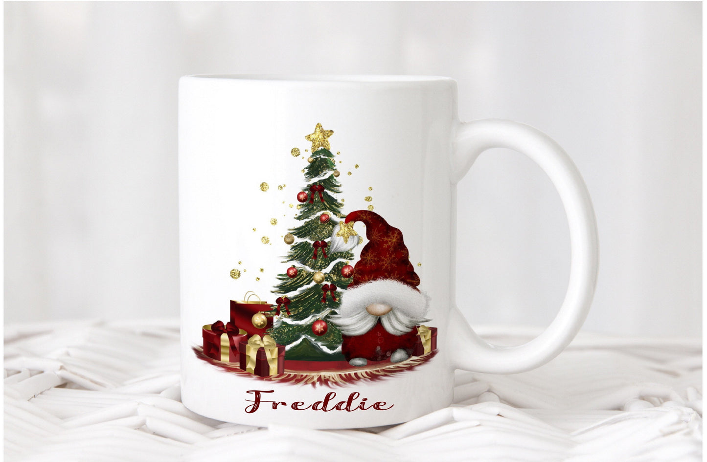 Christmas Personalised Gonk Gonks Girlfriend Boyfriend Kids Son Daughter Mum Dad Mug Cup Gift Present Tea Coffee Eve Gift Stocking Filler