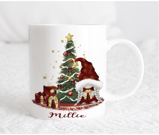Christmas Personalised Gonk Gonks Girlfriend Boyfriend Kids Son Daughter Mum Dad Mug Cup Gift Present Tea Coffee Eve Gift Stocking Filler