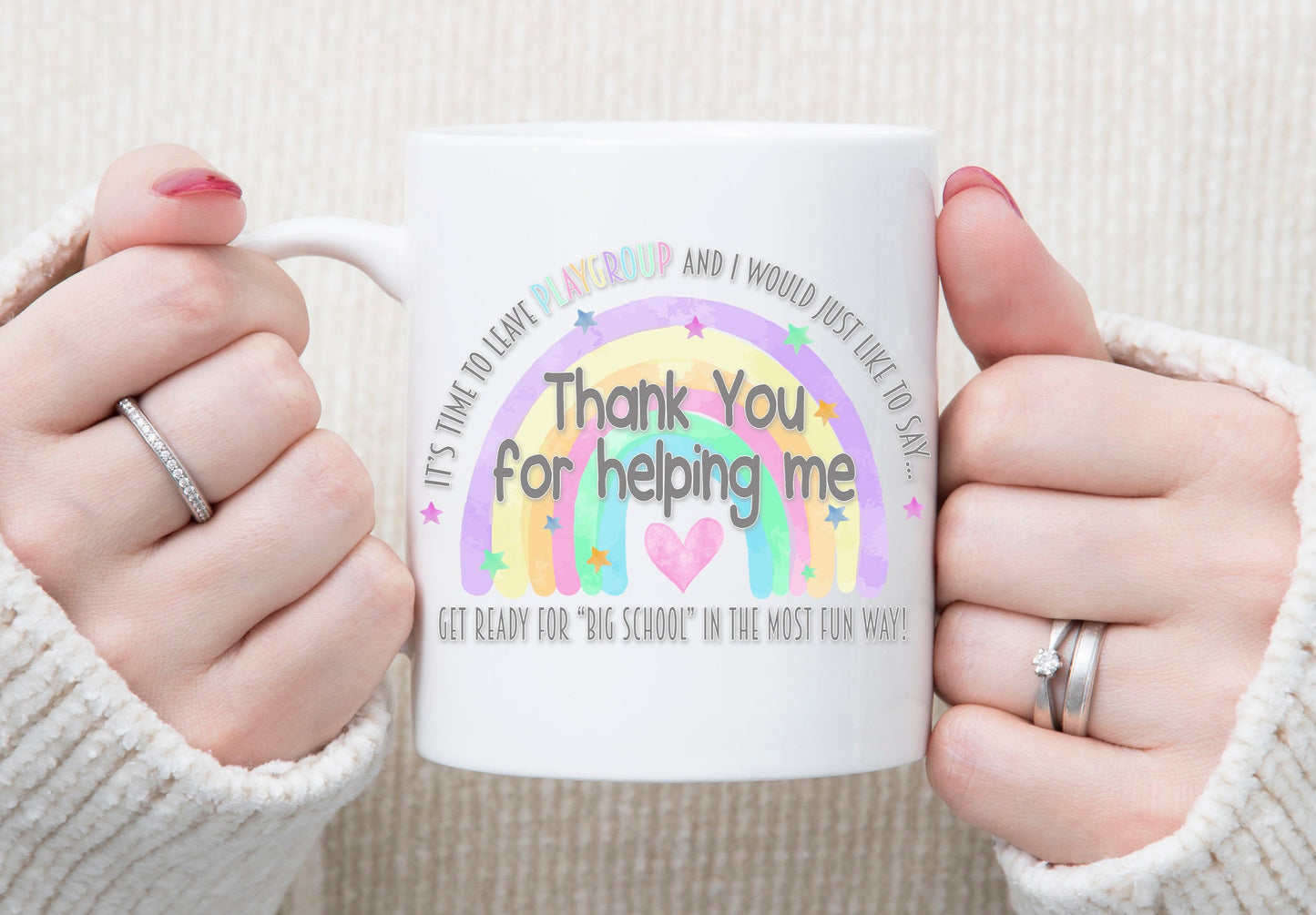 Nursery Best Teacher Ever Mug Personalised Gift Thank You Nursery Playgroup Preschool Present leavers gift from nursery