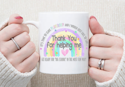 Nursery Best Teacher Ever Mug Personalised Gift Thank You Nursery Playgroup Preschool Present leavers gift from nursery