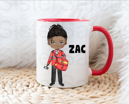 Personalised Postman Postie Christmas Birthday Gift Present Cup Mug Gift for Son Brother Husband Grandad Papa