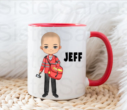 Personalised Postman Postie Christmas Birthday Gift Present Cup Mug Gift for Son Brother Husband Grandad Papa