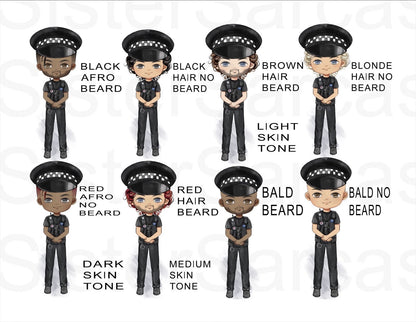 Personalised Policeman Gift Christmas Bauble Funny Gift Present Keepsake Novelty Christmas Tree Xmas For Him Grandad Papa Son Brother