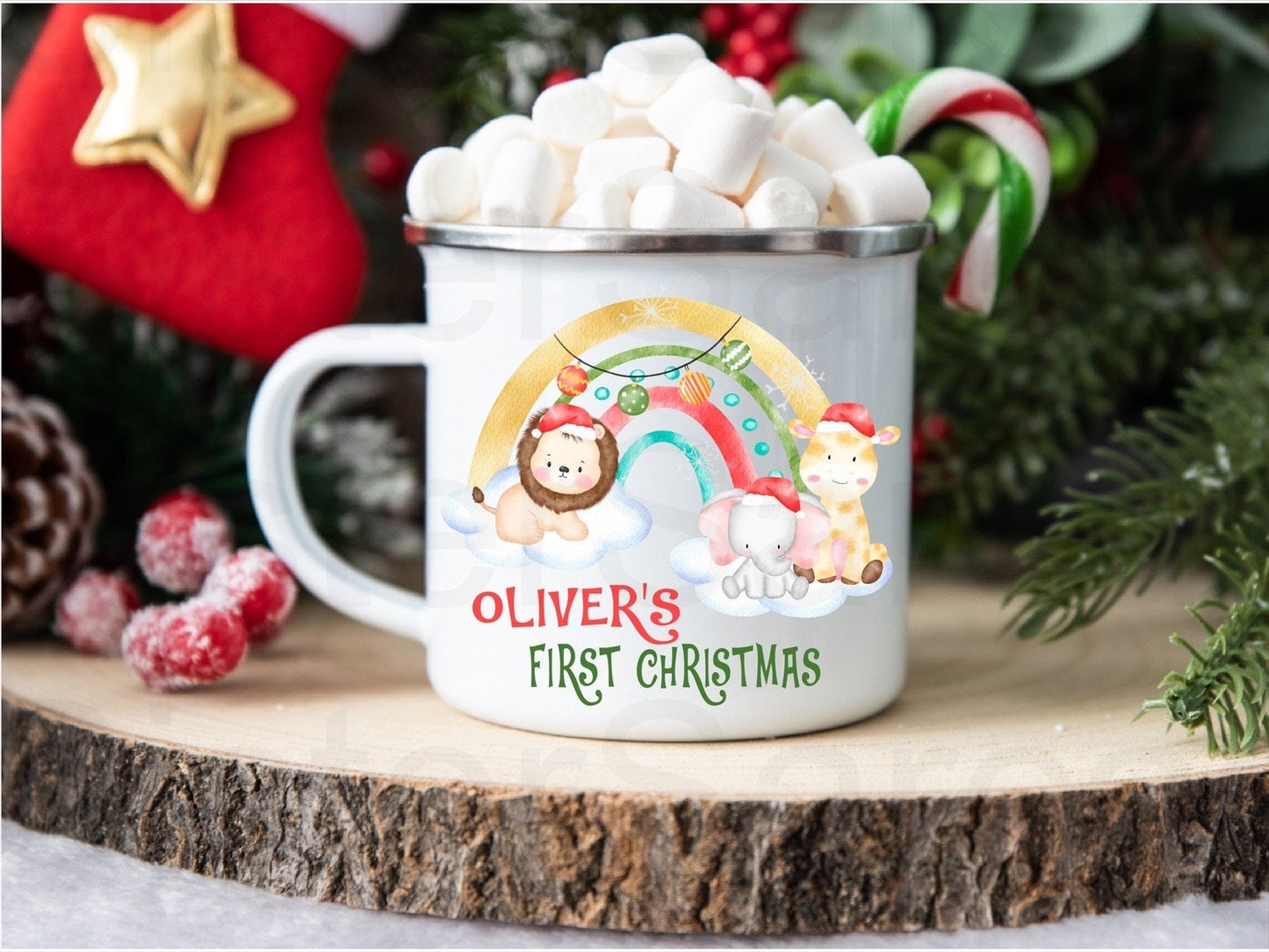Personalised Kids First Christmas Mug Cup Daughter Son Keepsake Gift Present Stocking Filler Stuffers Christmas Eve Box Christmas Gift Box