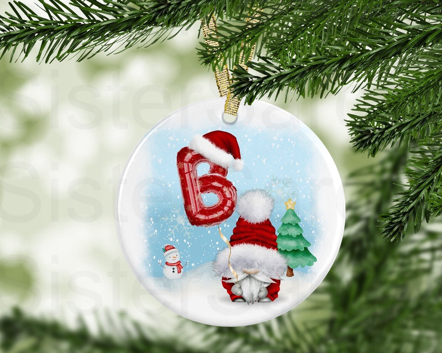 Kids Christmas Girls Boys Gonk Personalised Christmas Bauble Gift Present Keepsake Novelty Bauble Tree Xmas Daughter Son Nephew Niece