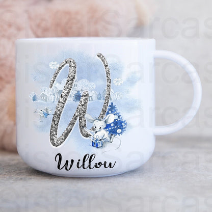 Personalised Kids Christmas Mouse Mug Cup Daughter Keepsake Gift Present Stocking Filler Stuffers Christmas Eve Box Christmas Gift Box