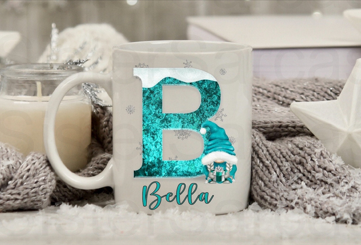 Personalised Kids Girls Christmas Gonk Mug Cup Daughter Keepsake Gift Present Stocking Filler Stuffers Christmas Eve Box Christmas Gift Box