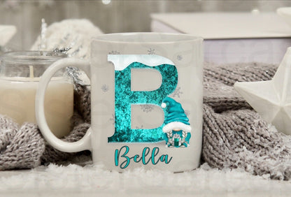 Personalised Kids Girls Christmas Gonk Mug Cup Daughter Keepsake Gift Present Stocking Filler Stuffers Christmas Eve Box Christmas Gift Box