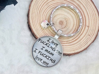 Rude Keyring, Keychain, Gift, Present, Girlfriend, Boyfriend, Husband, Wife, Valentine's Day
