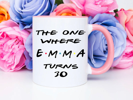 Friends Fan Personalised Central Perk Name 30th Birthday Gift Mug Cup Mug Birthday Christmas Present Sister Gift Gift For Best Friend