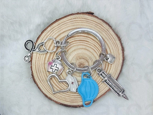 Nurse Keyring Keychain | Novelty NHS Love Careworker Caregiver | Mum Dad Sister Brother Friend |