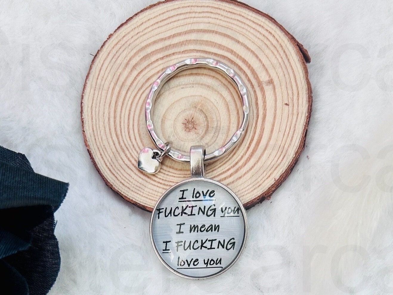 Rude Keyring, Keychain, Gift, Present, Girlfriend, Boyfriend, Husband, Wife, Valentine's Day