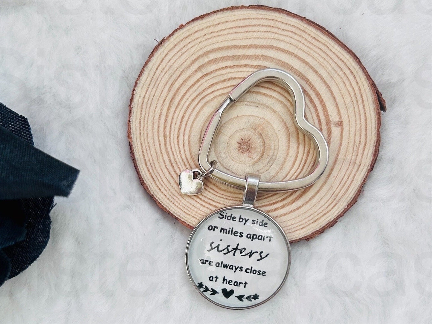 Sisters... Novelty Keyring Keychain Birthday Gift Present Christmas Family Love
