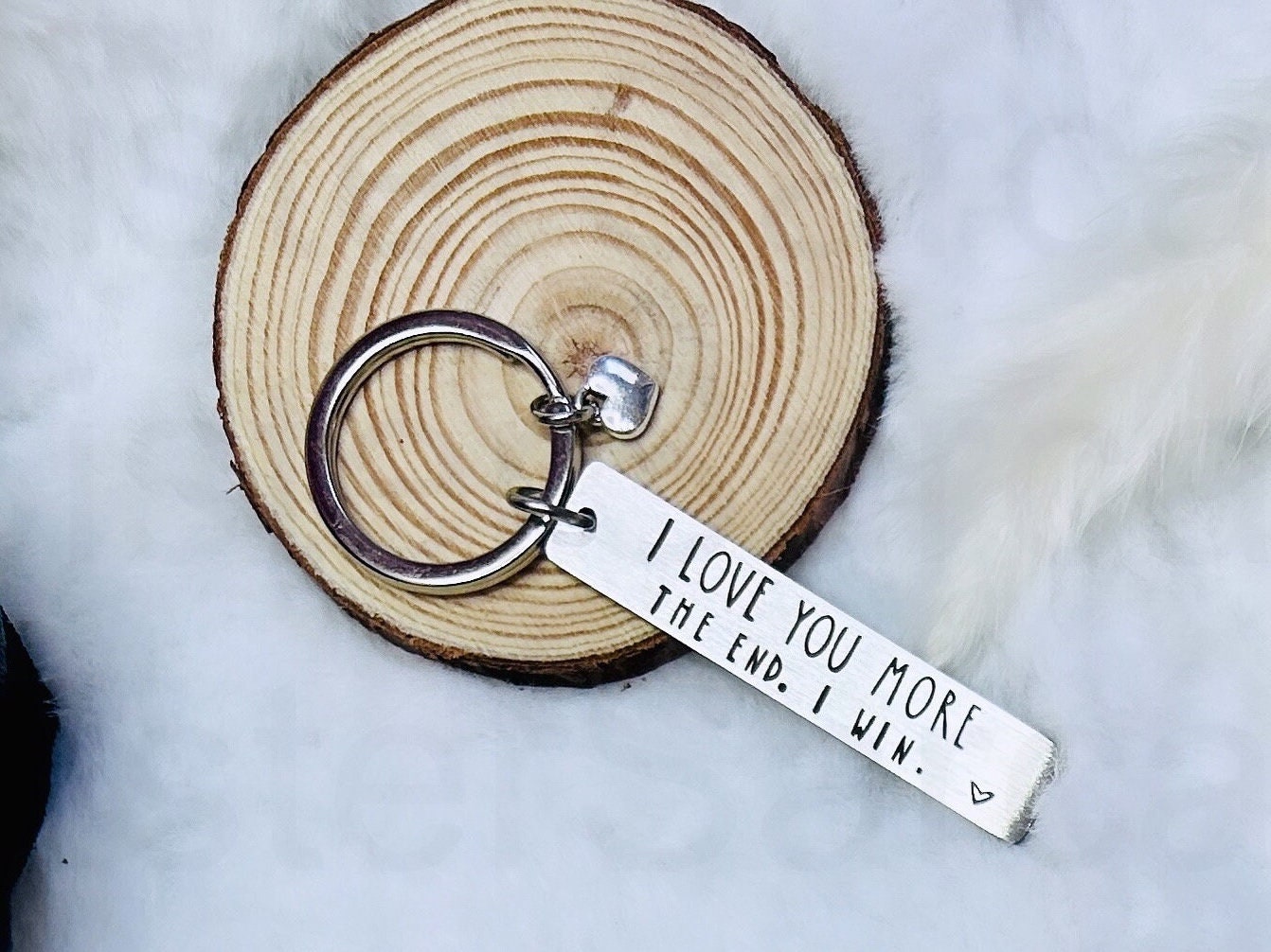 I Love You More, The End, I Win Keyring Keychain, Birthday Gift, Christmas Present, Boyfriend, Girlfriend, Husband, Fiance, Gift For Him