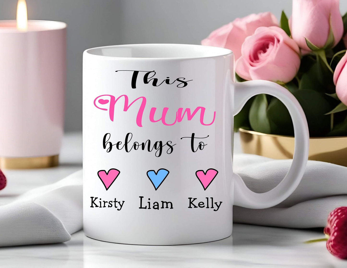 Personalised This Mum Belongs To Mother’s Day Funny Gift Mug Cup Birthday Gift Christmas Present Keepsake Present Coffee Mug