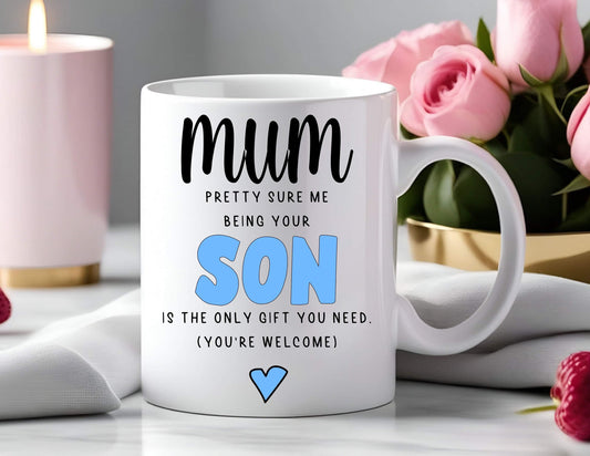 Personalised Gift For Mum From Son Mam For Mother’s Day Funny Gift Mug Cup Birthday Gift Christmas Present Keepsake Present Coffee Mug