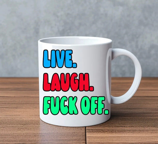 Live. Laugh… Novelty Mug Perfect Gift For Birthday Christmas Boyfriend Girlfriend Wife Husband