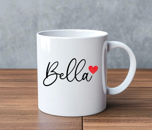 Personalised Name Loveheart… Novelty Mug Perfect Gift For Birthday Christmas Boyfriend Girlfriend Wife Husband Mum Dad