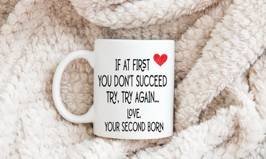 If At First You Don’t Succeed… Novelty Mug Perfect Gift For Birthday Christmas Boyfriend Girlfriend Wife Husband Mum Dad Stepmum Stepdad
