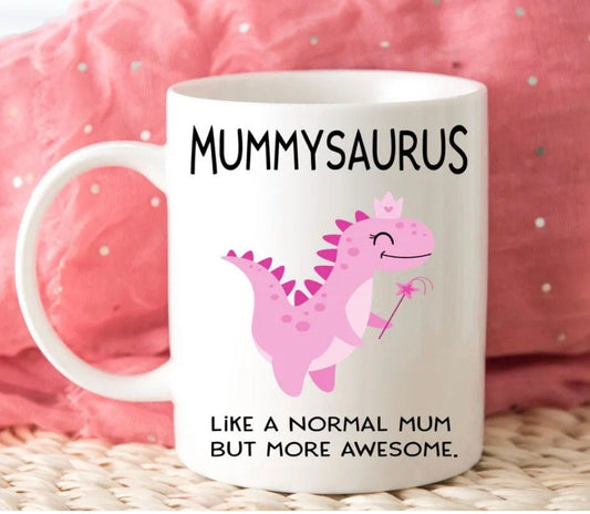 Mummysaurus… Novelty Mug Perfect Gift For Birthday Christmas Mother’s Day Mum Mummy Mother Present Gift For Her Mum Personalised