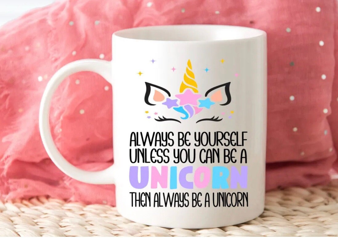 Unicorn Positive Mug Personalised Gift Present Birthday Christmas Daughter Girlfriend Wife Friends