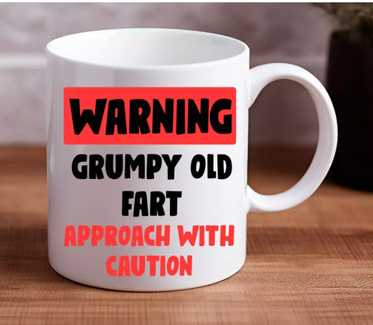 Personalised Grumpy Old Fart Mug | Father’s Day Christmas Birthday | Gift For Him Funny Present Secret Santa | Personalised Gift For Dad