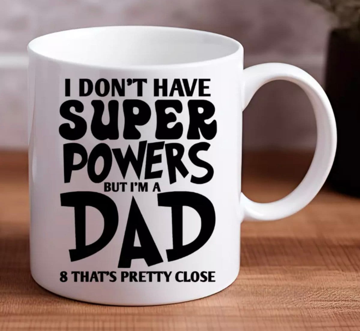 Funny Dad Superpowers Personalised Mug Father’s Day Christmas Birthday | Gift For Him Funny Present Secret Santa | Personalised Gift For Dad