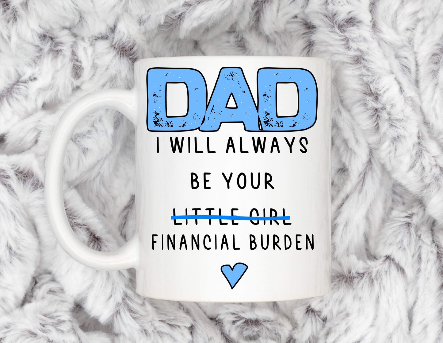 Dad Daughter funny gift for Father’s Day, funny mug cup, birthday present, Christmas gift, gift from daughter for dad, personalised gift