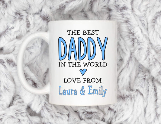 Best Daddy personalised gift for Father’s Day, funny mug cup, birthday present, Christmas gift, gift from daughter or son, personalised gift