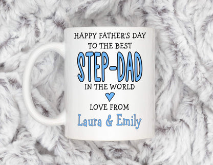 Father’s Day Gift For Step Dad- Funny Stepdad Gift - Personalised Mug - Birthday Present - Christmas Gift