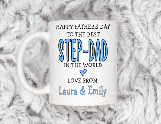 Father’s Day Gift For Step Dad- Funny Stepdad Gift - Personalised Mug - Birthday Present - Christmas Gift