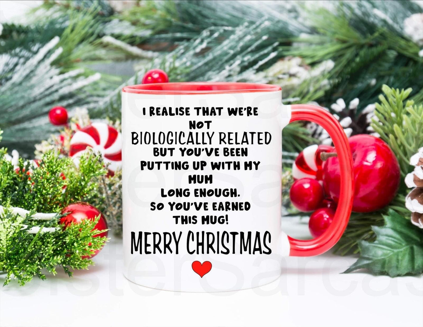 Funny Not Biologically Related Step Dad Mug, Personalised Gift, Christmas Gift, Birthday Gift, Father’s Day, Best Step Dad Gift
