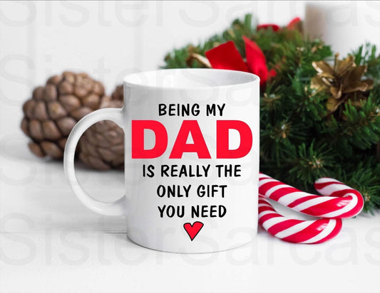 Funny Being my Dad Mug, Personalised Gift, Christmas Gift, Birthday Gift, Father’s Day, Best Dad Gift