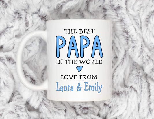 The Best Papa in the World Mug, Personalised Gift, Christmas Gift, Birthday Gift, Father’s Day, Best Papa Gift