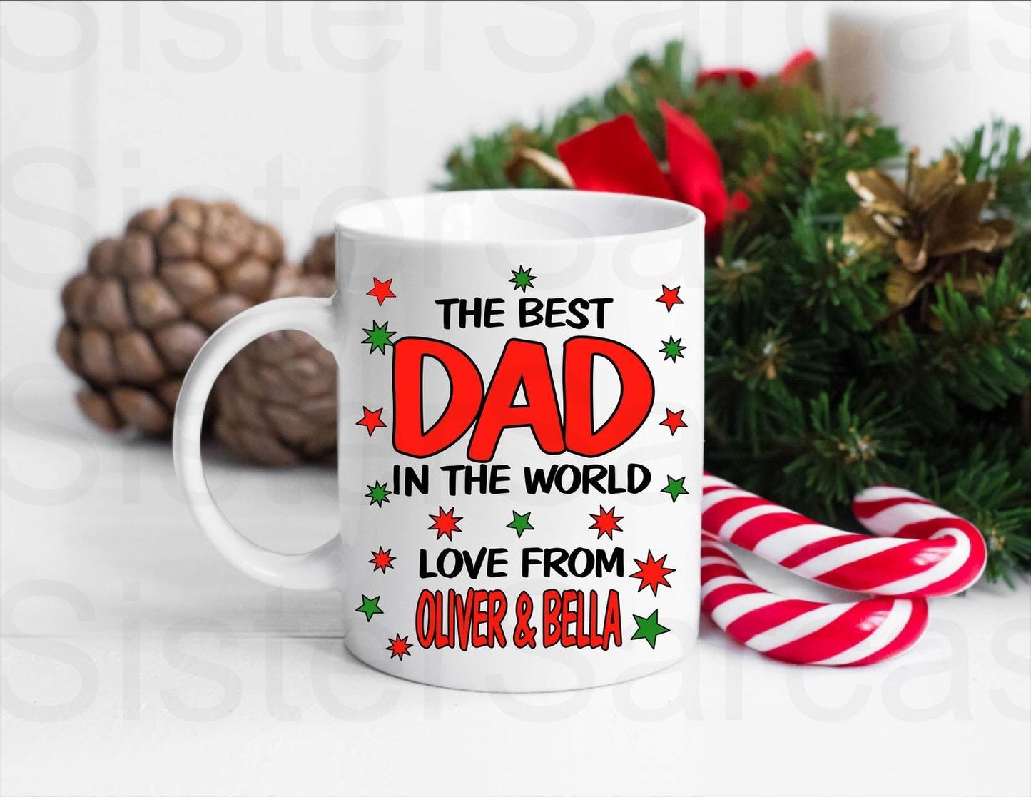 Best Dad Mug, Personalised Gift, Christmas Gift, Birthday Gift, Father’s Day, Best Dad Gift