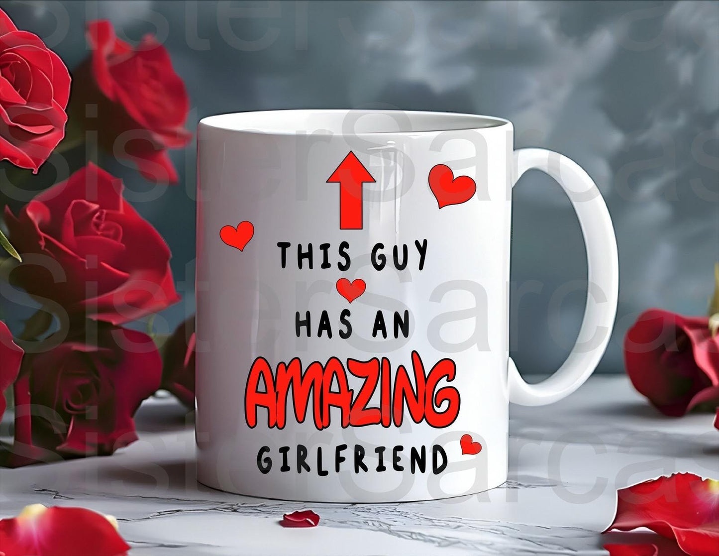 This Guy Has An Amazing Girlfriend Mug - Relationship Gifts - Birthday Present - Valentines Gift - Novelty Mug - Funny Gift