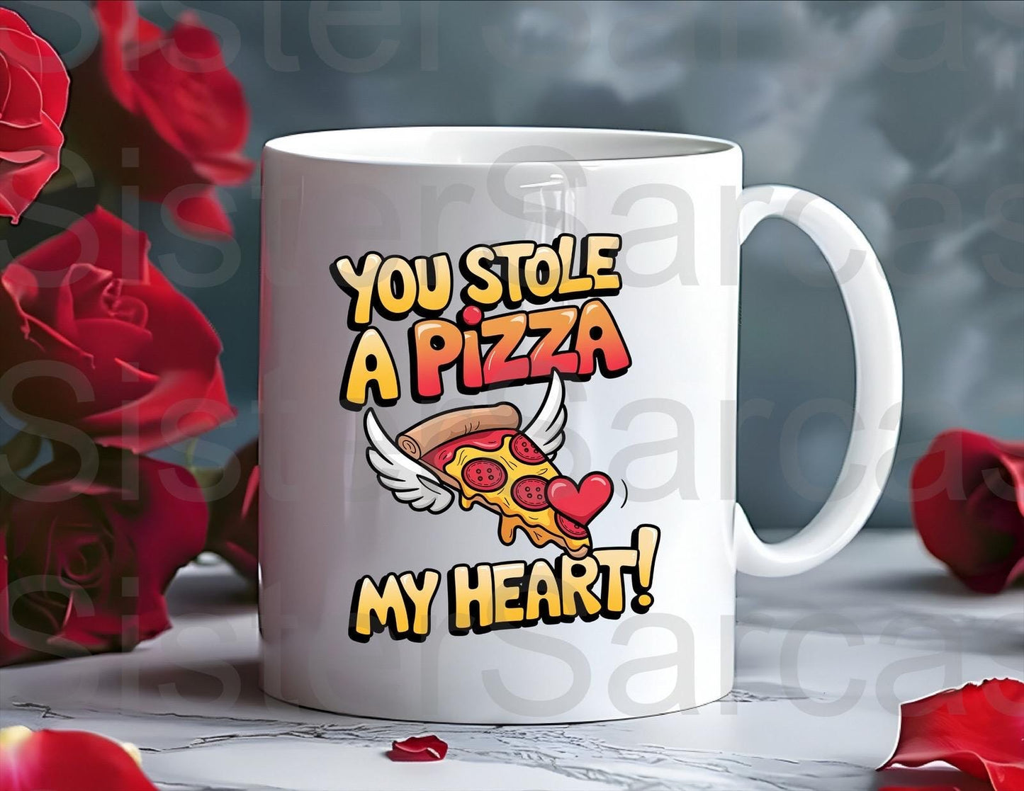You Stole A Pizza My Heart Mug - Relationship Gifts - Birthday Present - Valentines Gift - Novelty Mug - Funny Gift