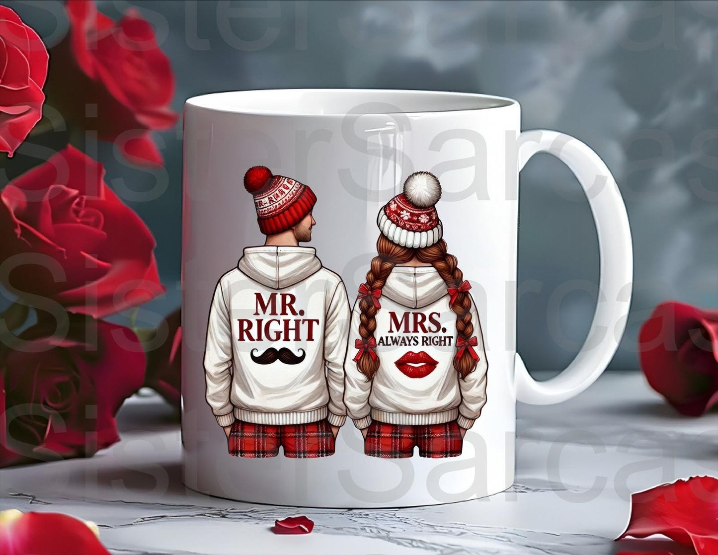Mr Right And Mrs Alright Mug - Relationship Gifts - Birthday Present - Valentines Gift - Novelty Mug - Funny Gift
