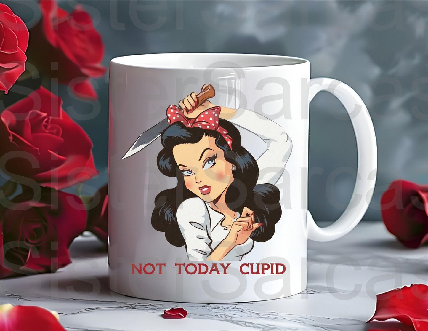 Personalised Mug - Galentines Gift - Not Today Cupid - Bestie Gift - Galentine’s Day Gift - Valentine’s Day Gift - Funny Gift