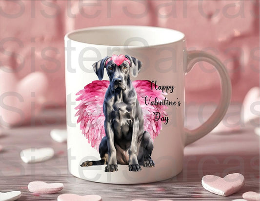 Personalised Mug - Valentines Gift - Great Dane - Dog Mum Gift - Dog Dad Gift - Gift From Dog - Valentine’s Day Gift - Funny Gift