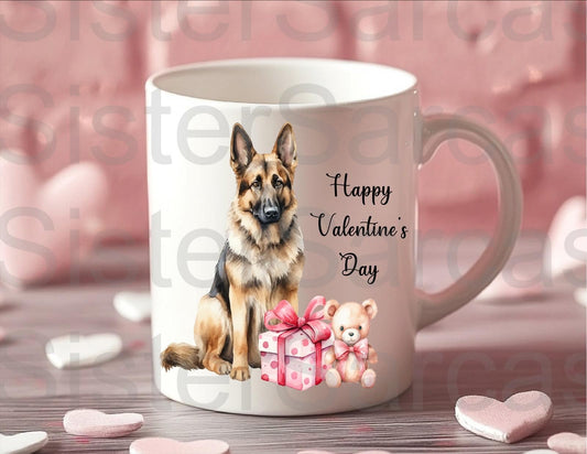 Personalised Mug - Valentines Gift - German Shepherd Dog - Dog Mum Gift - Dog Dad Gift - Gift From Dog - Valentine’s Day Gift - Funny Gift