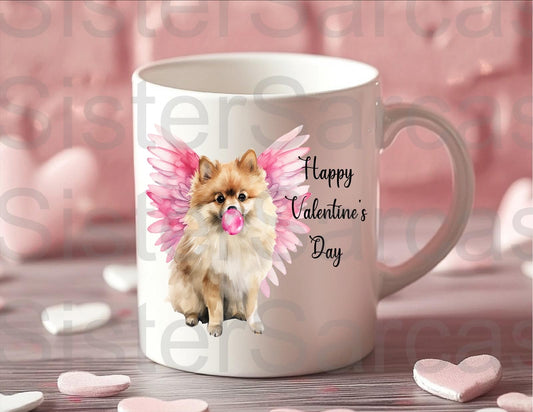 Personalised Mug - Valentines Gift - Pomeranian Dog - Dog Mum Gift - Dog Dad Gift - Gift From Dog - Valentine’s Day Gift - Funny Gift